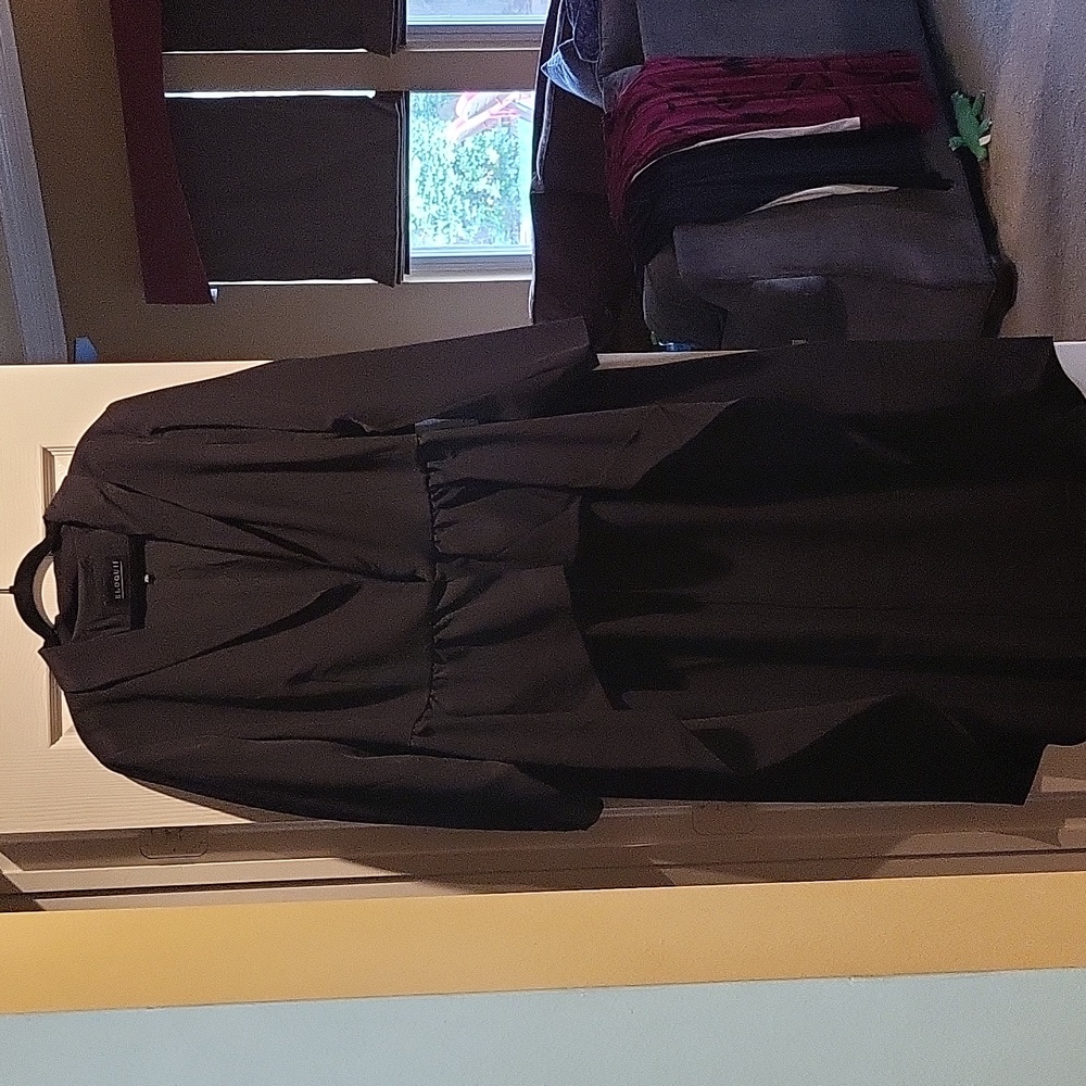 Eloquii High Low peplum jacket